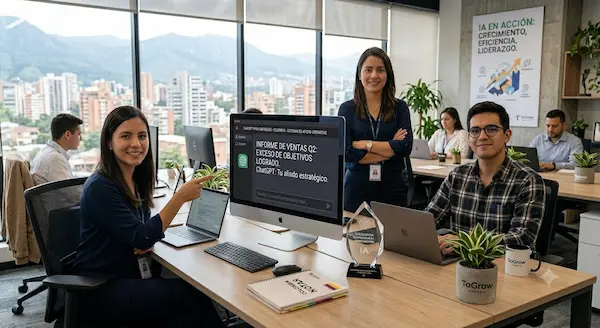 ChatGPT para empresas: casos reales en compañías colombianas Transformación operativa mediante ChatGPT